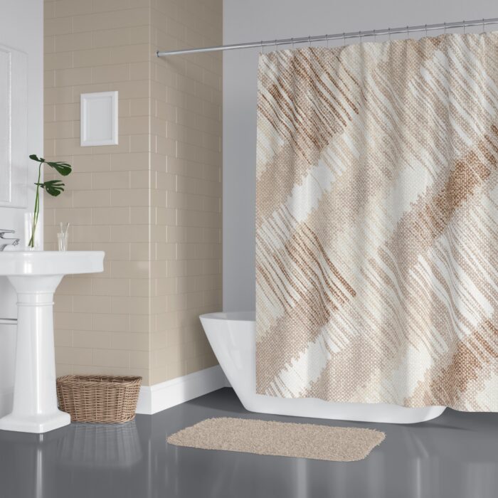 JACKLİNE EVDY BANYO PERDESİ ÇİFT KANAT 110X200