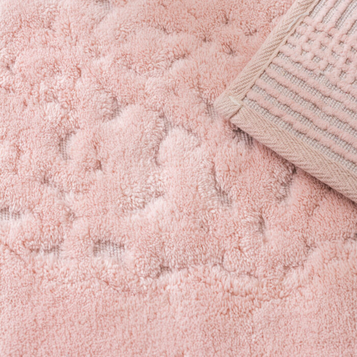 NURTEKS LALE DÜZ MAKARNALI PAMUKLU 2'Lİ KLOZET TAKIMI 50X60-60X100