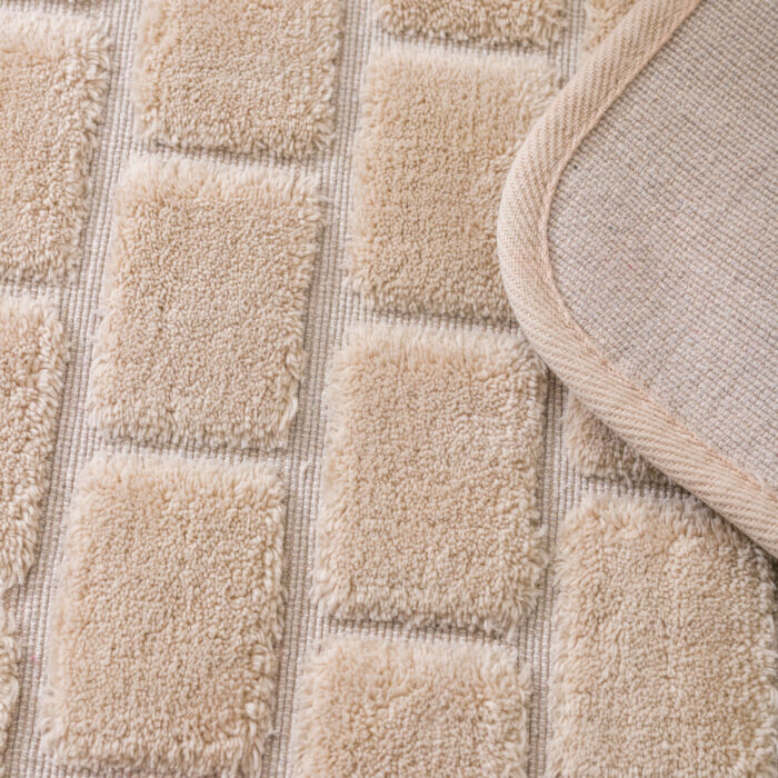 NURTEKS PAPATYA DÜZ PAMUKLU 2'Lİ KLOZET TAKIMI 50X60-60X100