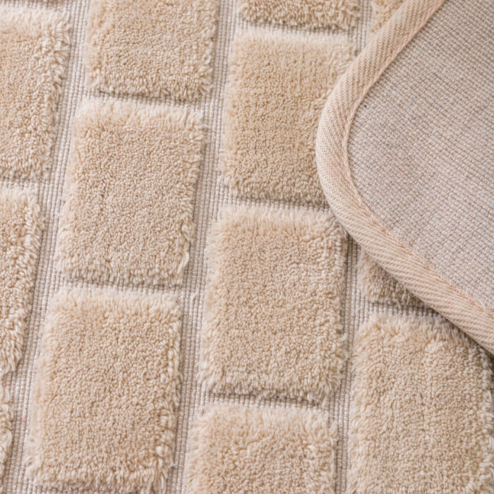 NURTEKS PAPATYA DÜZ PAMUKLU 2'Lİ KLOZET TAKIMI 50X60-60X100